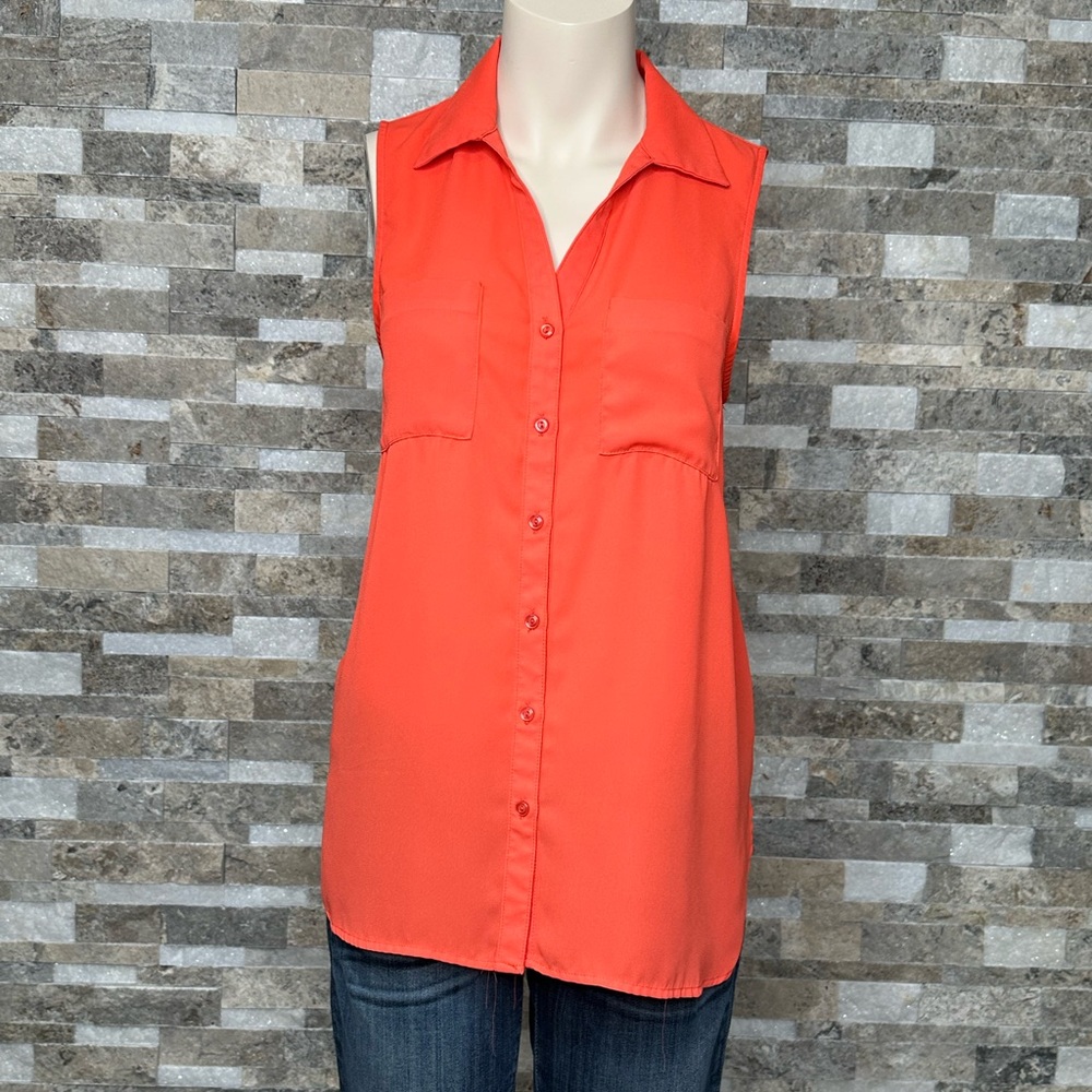 Short Sleeve Button Up Blouse